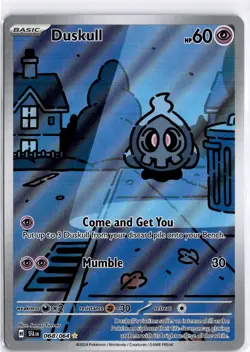 Pokemon TCG Scarlet & Violet Shrouded Fable Duskull 068/164 Illustration Rare NM - Image 1