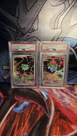 Pokemon PSA Lot of 2 Bulbasaur #133 PSA 8 NM-MT And Ivysaur #134 PSA 9 Mint - Image 1