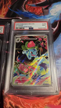 Pokemon PSA Lot of 2 Bulbasaur #133 PSA 8 NM-MT And Ivysaur #134 PSA 9 Mint - Image 4