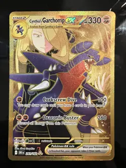 Pokemon TCG Cynthia's Garchomp EX 241/182 Destined Rivals - Image 1