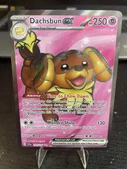 Pokemon Dachsbun ex Full Art Holo SV07: Stellar Crown 160/142 - Image 1