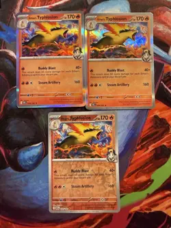 Pokemon TCG Ethan's Typhlosion Destined Rivals Lot Of 3 - Image 1
