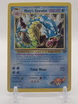 Pokemon TCG Misty's Gyarados Holo Rare Gym Challenge 13/132 Unlimited Edition - Image 1