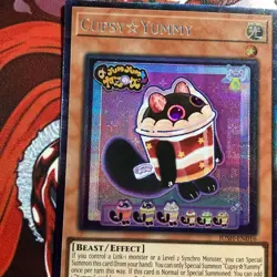 Yugioh Cupsy Yummy JUSH-EN016 1st Collectors (NM) - Image 3