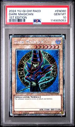 2024 YU-GI-OH! RA03-QUARTER CENTURY BONANZA 1ST ED #EN080 DARK MAGICIAN PSA 10 - Image 1