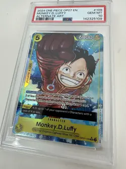 MONKEY D. LUFFY OP07-109 PSA 10 ALT ART 500 YEARS IN THE FUTURE ONE PIECE 2024 - Image 3