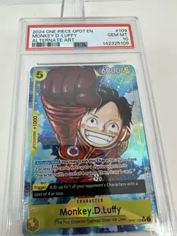MONKEY D. LUFFY OP07-109 PSA 10 ALT ART 500 YEARS IN THE FUTURE ONE PIECE 2024 - Image 4