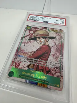 2025 ONE PIECE MONKEY D LUFFY OP13 118 CARRYING ON HIS WILL SEC ALT ART PSA 10 - Image 3