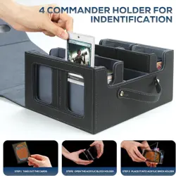Commander Deck Box w/Handle Trading Card Storage Box for MTG & TCG Card Storage - Image 5