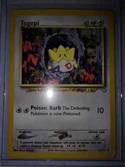 Pokemon Card - Neo Genesis 51/111 - TOGEPI (uncommon) - NM - Image 1