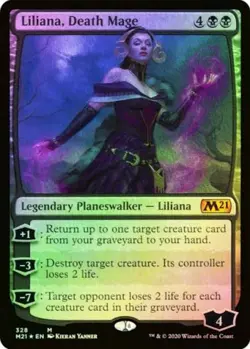 X 1 Liliana, Death Mage Foil NM-M C21 328 MTG Magic The Gathering - Image 1