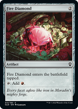 MTG - Fire Diamond - Foil, Commander Legends: Battle for Baldur's Gate - Image 1