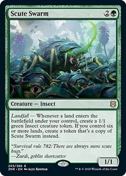 MTG - Scute Swarm, Zendikar Rising - Image 1
