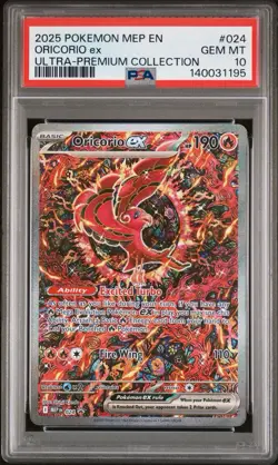 PSA 10 2025 POKEMON MEP STAR PROMO #024 ORICORIO ex ULTRA-PREMIUM COLLECTION - Image 1