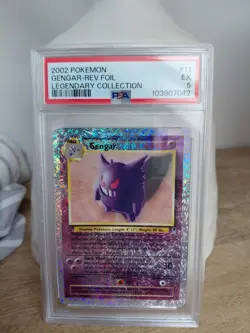 Gengar 11/110 — Legendary Collection Reverse Holo — PSA 5 — WoTC Pokemon Card - Image 1