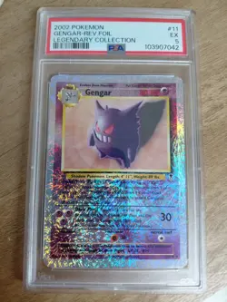 Gengar 11/110 — Legendary Collection Reverse Holo — PSA 5 — WoTC Pokemon Card - Image 3