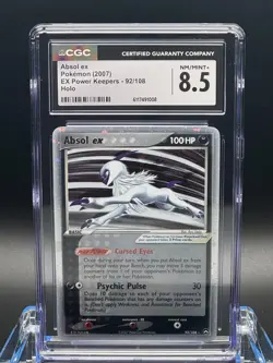 CGC 8.5 NM/MINT+ ✨ - Absol ex 92/108 Power Keepers Holo - 2007 Pokemon - Image 1