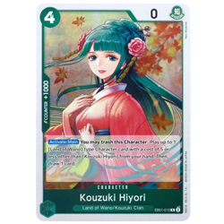 One Piece TCG Kouzuki Hiyori EB01-013 R Foil Memorial Collection EN - Image 1