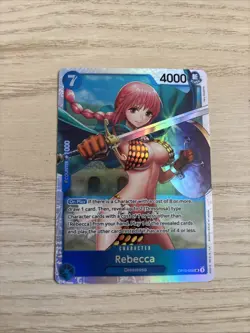 OP10-058 Rebecca SR Foil NM English One Piece TCG Card Game - Image 1
