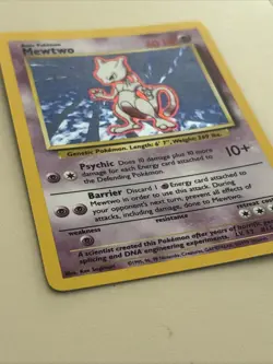 Mewtwo Holo Base Set 10/102 Vintage Pokemon Card 1999 Near Mint - Image 2