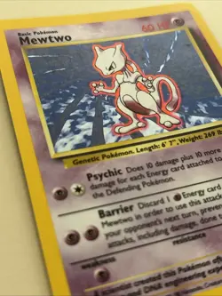 Mewtwo Holo Base Set 10/102 Vintage Pokemon Card 1999 Near Mint - Image 5