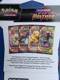 POKEMON. SWORD AND SHIELD, VIVID VOLTAGE TRADING CARD PACK -:- AS NEW CONDITION. - Image 4