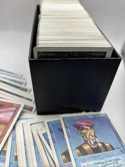 23 Magic The Gathering Revised Edition Black, Blue, Green, White Cards. - Image 3