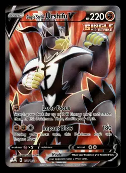Single Strike Urshifu V 150/163 Ultra Rare Battle Styles Pokemon Card - Image 1