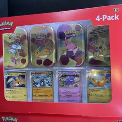 Pokemon 4 Pack Mini Tins + 4 Promo Cards Bundle SAMS CLUB EXCLUSIVE 2x - Image 2