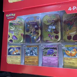 Pokemon 4 Pack Mini Tins + 4 Promo Cards Bundle SAMS CLUB EXCLUSIVE 2x - Image 3