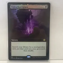 Near Mint x 1 Unmarked Grave - Foil - Extended Art Modern Horizons 2 Variants - Image 1