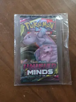 Pokemon TCG Sun and Moon Unified Minds Booster Pack 820650805684 - Image 1