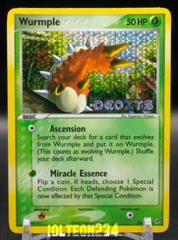 Pokemon TCG - Wurmple 82/107 EX Deoxys Reverse Holo Vintage Common - Image 1