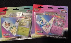 Pokemon TCG Prismatic Evolutions Tech Sticker Collection Lot of 2 - Image 1
