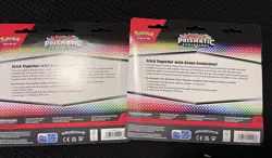 Pokemon TCG Prismatic Evolutions Tech Sticker Collection Lot of 2 - Image 2