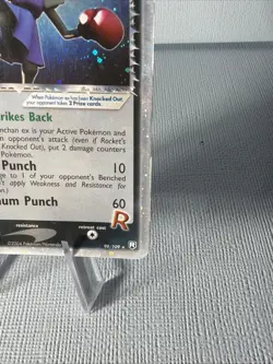 Pokemon Rocket's Hitmonchan ex 98/109 Team Rocket Returns Holo Swirl MP - Image 5