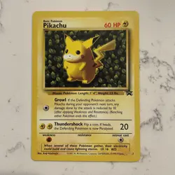 1999 Pokemon Pikachu #1 ivy Black Star Promo NM LP WOTC Wizards - Image 1