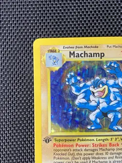 Machamp 8/102 1st Edition Holo Base Set Pokemon MP/LP - Image 2