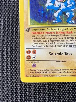 Machamp 8/102 1st Edition Holo Base Set Pokemon MP/LP - Image 5