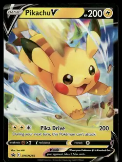 Pokemon Cards Pikachu V SWSH285 SWSH Black Star Promo NM - Image 1