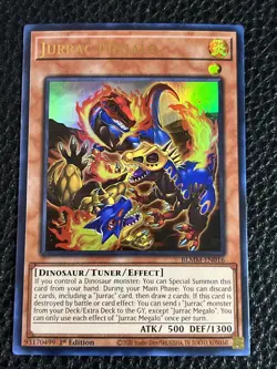 Jurrac Megalo BLMM-EN016 Yugioh 1st Ed. (New) Ultra Rare - Image 1
