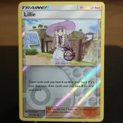 Lillie 122/149 NM Reverse Holo Sun and Moon Base Set & Near Mint SM Pokemon Card - Image 1
