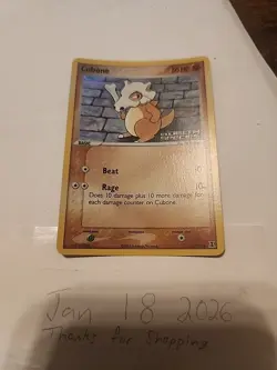 Cubone 60/113 Ex Delta Species Reverse Holo Stamped Pokemon Card NM - Image 1