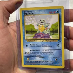 Squirtle - Pokemon Card Unlimited Edition Base Set 2 Non Holo 93/130 NM Pokemon - Image 2