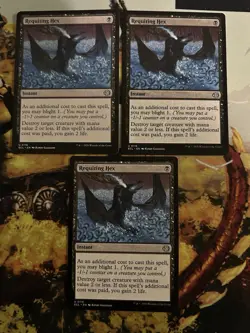 3x Requiting Hex MTG Lorwyn Eclipsed Uncommon Nonfoil NM - Image 1