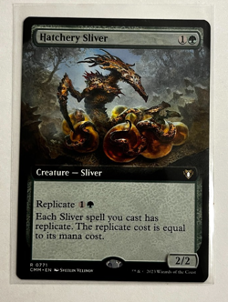 MTG – Commander Masters – Hatchery Sliver Extended – Rare 0771 - Image 1