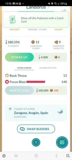 Pokemon Go Legendary Landorus ( Normal ) - Image 2