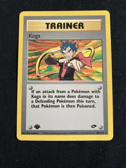 Koga 1st Edition 106/132 RARE Gym Challenge Pokemon 2000 WOTC - Image 1
