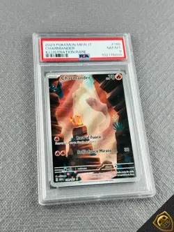 Pokemon PSA 8 Charmander #168 MEW IT Illustration Rare 2023 Italiano - Image 3