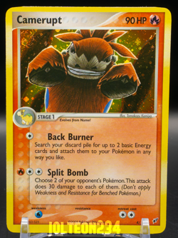 Pokemon TCG - Camerupt 4/107 EX Deoxys Holo Vintage Rare - Image 1